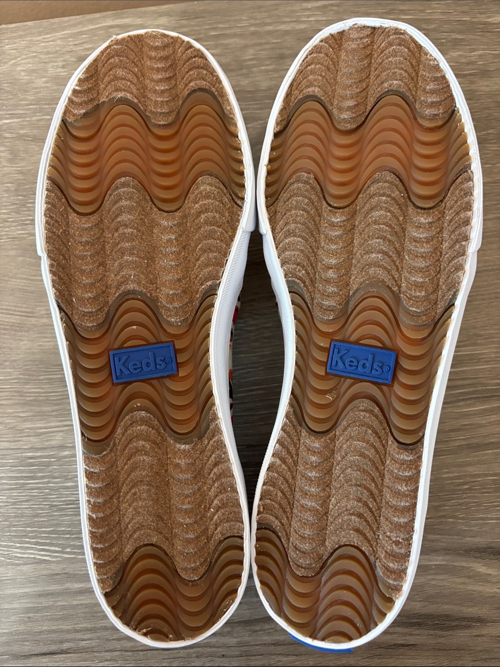 Keds Women’s Slip-On Tropical Print Canvas Shoes - Cream Multi - Picture 5 of 6